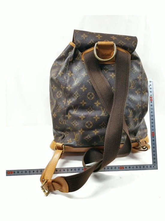Authentic Louis Vuitton Montsouris GM Backpack Monogram Canvas LV Bag main image 9